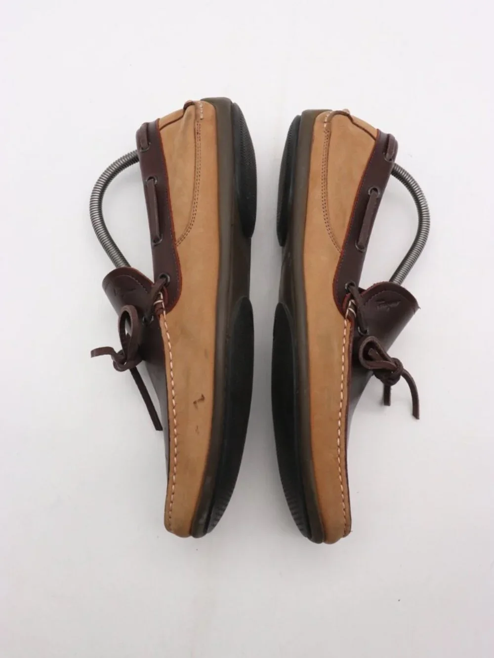 Salvatore Ferragamo Men’s 9 D Brown Leather Slip On Bow Loafers Comfort Casual